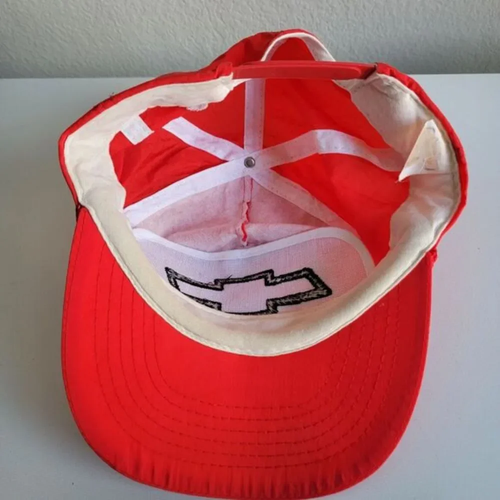 Chevrolet Hat Chevy Logo Red Rope Trucker Snapback Braid‎ Gold Medal Vintage